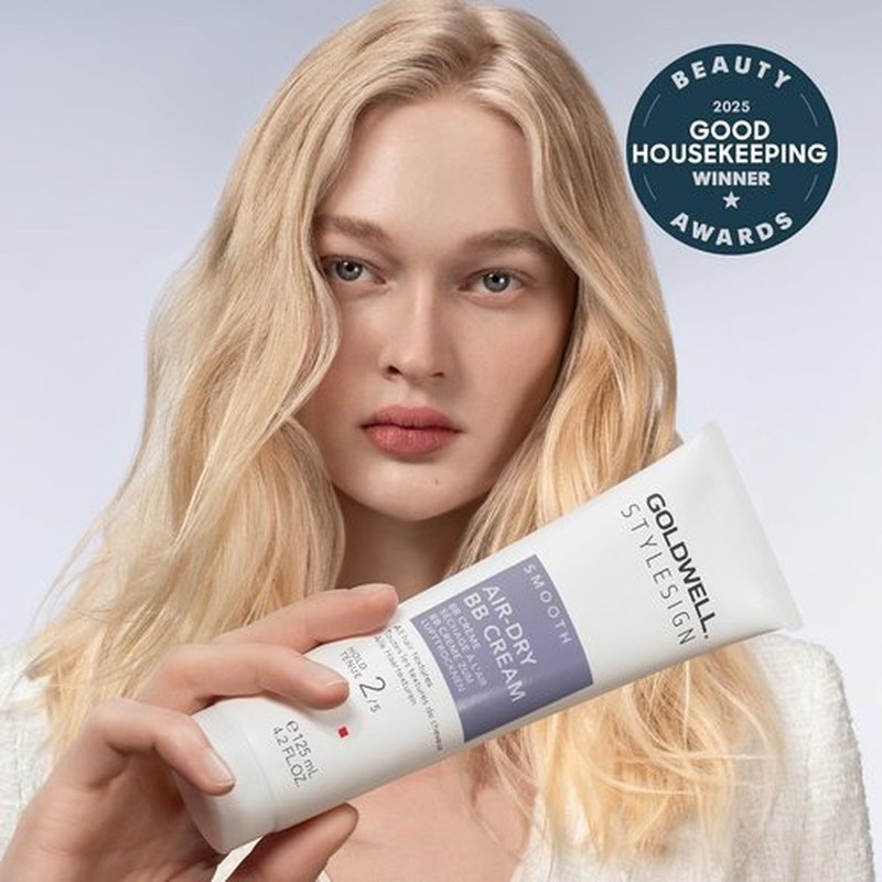 Goldwell StyleSign Air-Dry BB Cream - Lightweight Hair Styling Cream for Effortless Waves