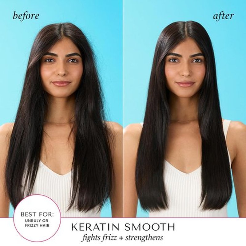 HASK Keratin Smoothing Deep Conditioner - Color Safe, Gluten Free, Sulfate Free | 8 Fl Oz