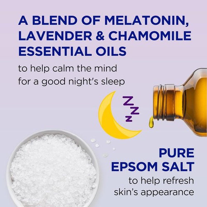 Dr Teal's Sleep Blend Body Wash - Relaxing Epsom Salt & Melatonin Formula, 24 Fl Oz (Pack of 2)