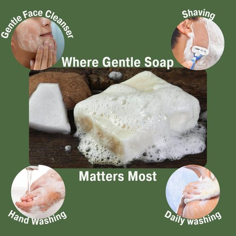 bonuderm Unscented & Fragrance Free Soap (4-pack) | Sensitive Skin All Natural Bar Soap for Women & Men | Natural Soap Bar | Body Soap Bars | Handmade in the USA | Vegan & Non Toxic