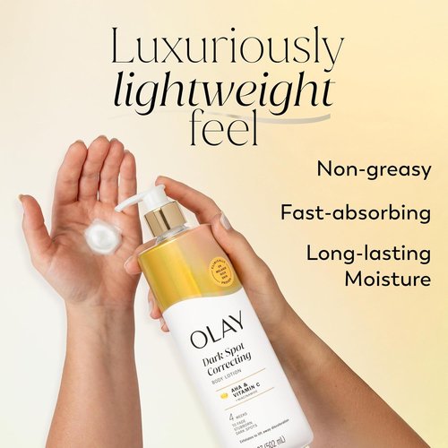 Olay Body Lotion - Tone Enhancing AHA Serum for Even Skin Tone | 24hr Hydration, 17 fl oz