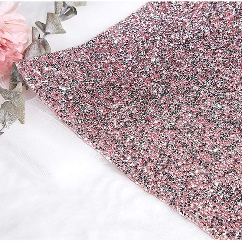 EBANKU Shiny Nail Art Table Mat, Foldable Nail Art Hand Pad Salon Practice Cushion Pad Portable Nail Art Manicure Tool