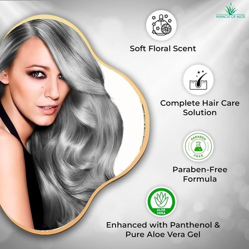 Softly Silver Shampoo - 2-in-1 Purple Restorative Hair Wash for Gray Hair | Adds Luster & Bounce, 12 oz