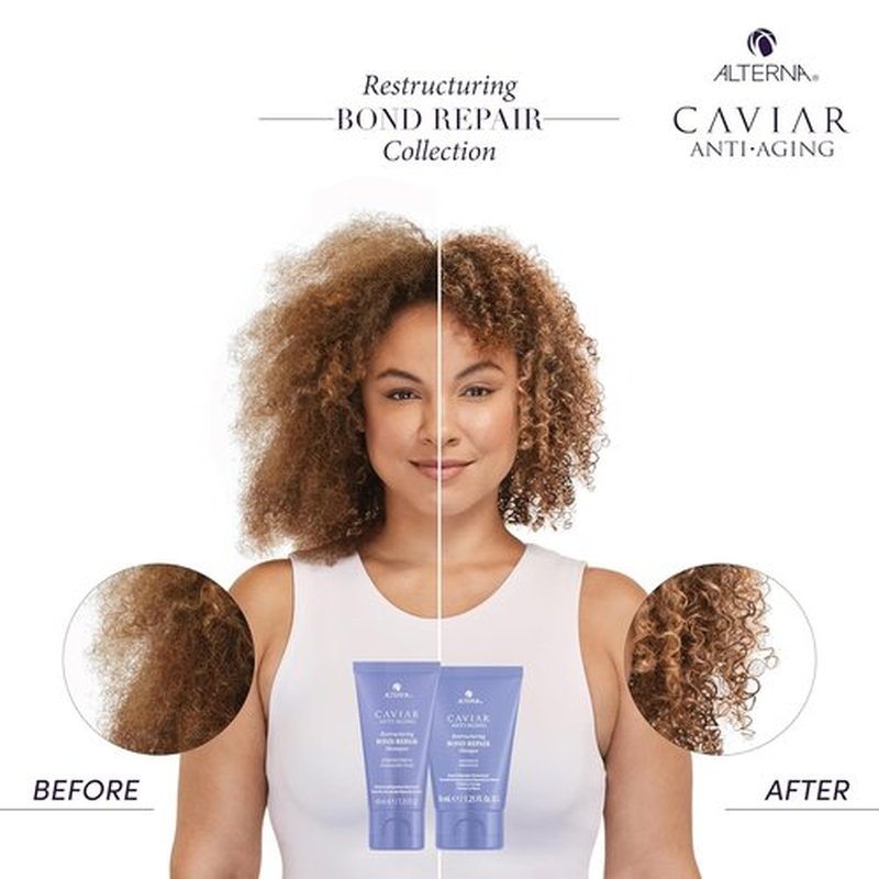 Alterna Haircare CAVIAR Anti-Aging Bond Repair Travel Kit - Strengthening Shampoo, Conditioner & Masque