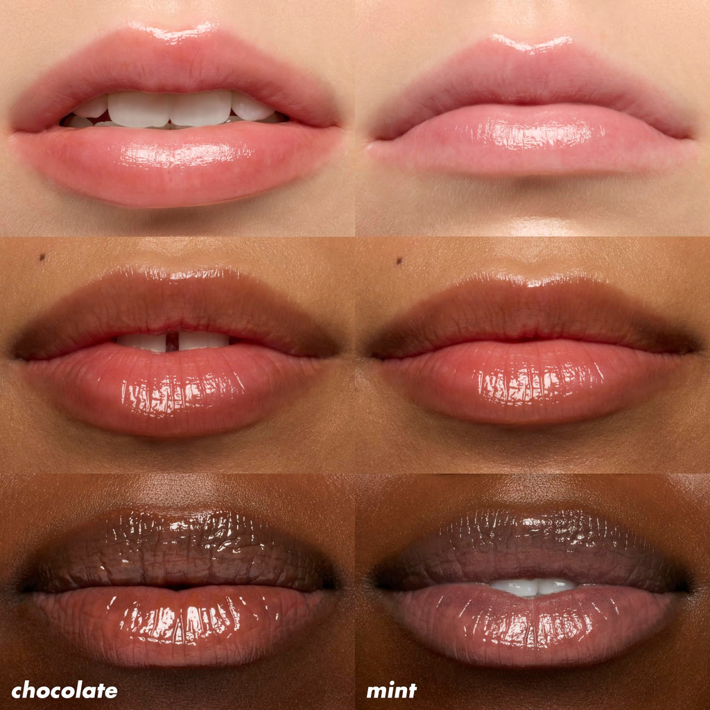 e.l.f. Squeeze Me More Lip Balm Duo, Moisturizing Balm For A Sheer Tint Of Color, Made With Hyaluronic Acid, Vegan & Cruelty-Free, Mint & Chocolate