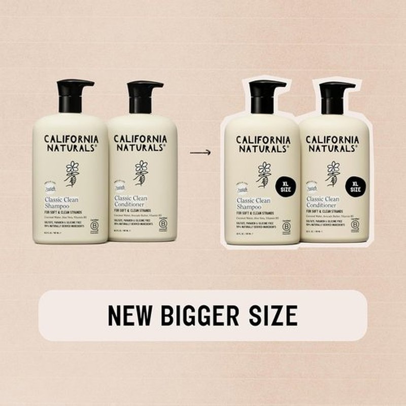 California Naturals Coconut Shampoo & Conditioner Set - Natural, Vegan & Sulfate-Free | 20 Fl Oz (Pack of 2)