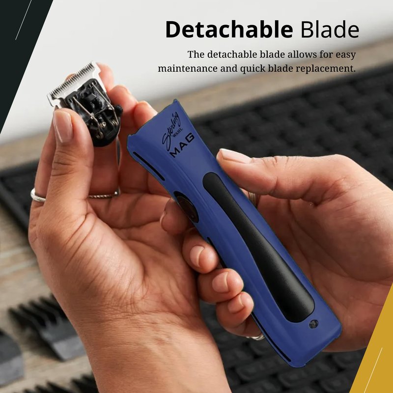 Wahl Professional Sterling Mag Trimmer, Cordless, Lightweight and Quiet, 120 Minute Runtime with Charging Dock, Midnight Blue