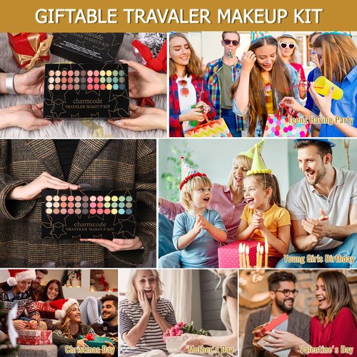 Professional All in One Makeup Kit for Women Full Kit,186 Colors Make Up Palette Valentine Gift Set, Including Eyeshadow,Lip Gloss,Concealer,Highlighter,Contour,Brow Powder,Mascara,Blush & Brush