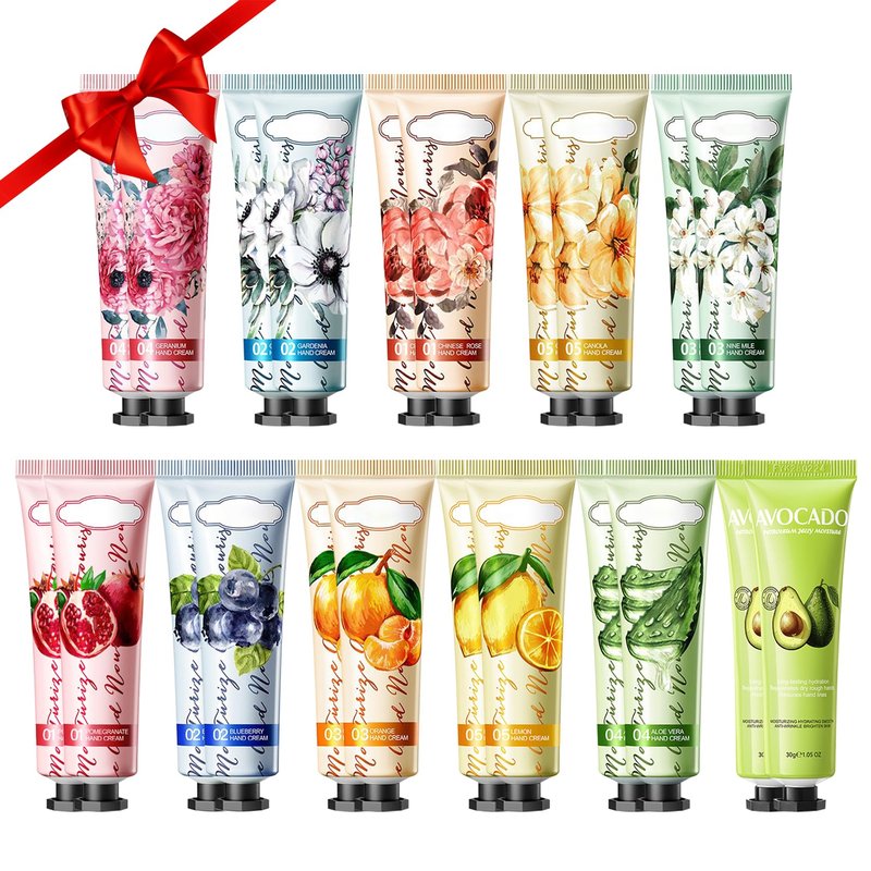 ZZCQzeze 22PCS Hand Cream Gifts Set,Hydrating Mini Hand Lotion for Dry Skin,Non-greasy Bulk Hand Cream Travel Size,Small Hand Lotions Set,Moisturizing Moisturizer for Birthday Gifts for Women
