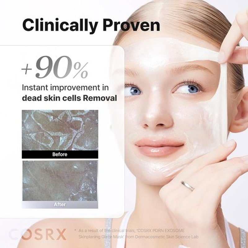 COSRX PDRN Exosome Glaze Wrapping Mask - Easy Peel-Off Overnight Treatment for Glass Skin | 1.69 fl. oz.