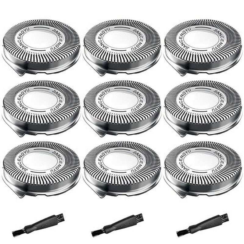 Philips Norelco HQ8 Replacement Heads - Compatible Blades for Aquatec Shavers | 9 Pack