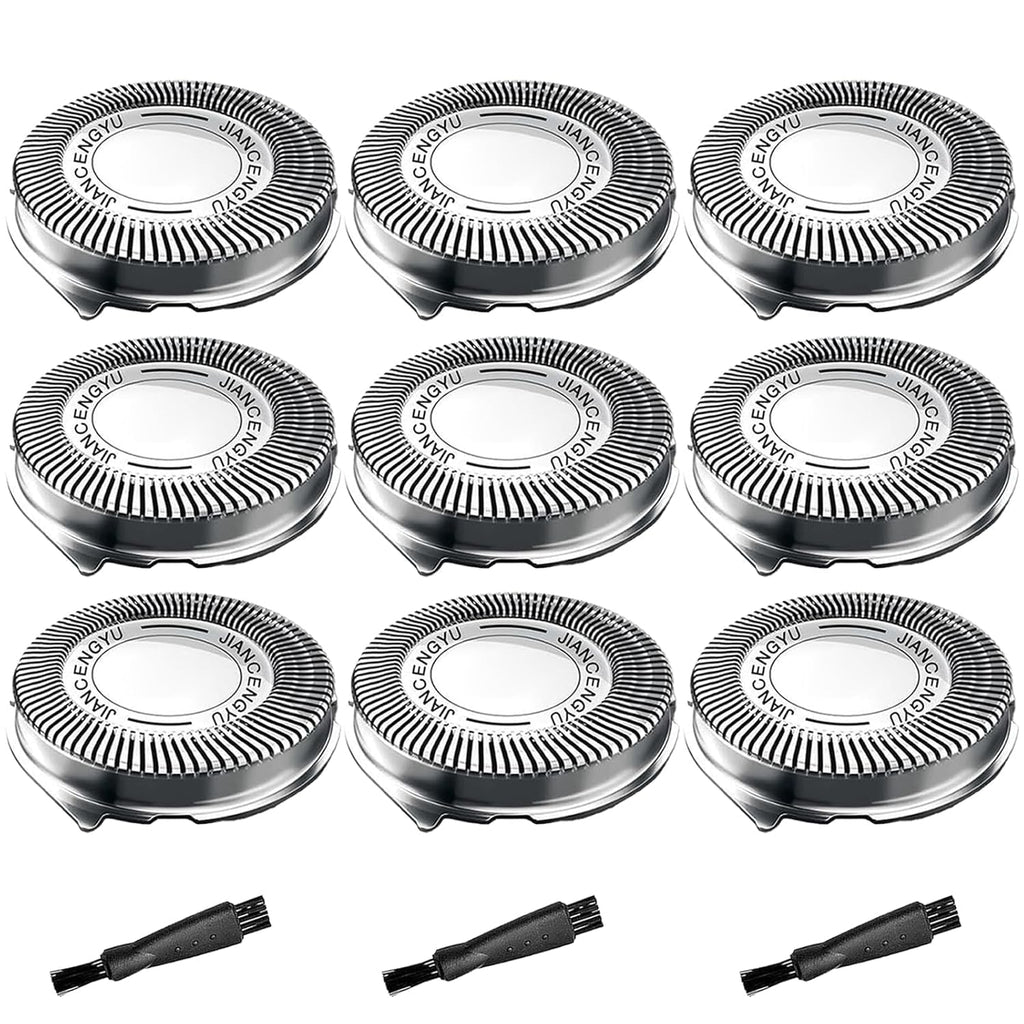 9 Pack HQ8 Replacement Heads Compatible with Philips Norelco Aquatec Shavers, HQ8 Blades for Razor PT720 AT750 AT890 PT730 HQ71XX HQ73XX Series