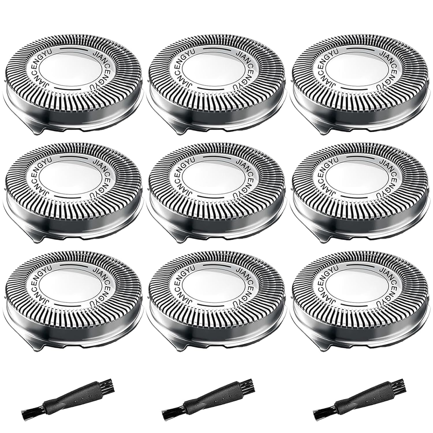 9 Pack HQ8 Replacement Heads Compatible with Philips Norelco Aquatec Shavers, HQ8 Blades for Razor PT720 AT750 AT890 PT730 HQ71XX HQ73XX Series