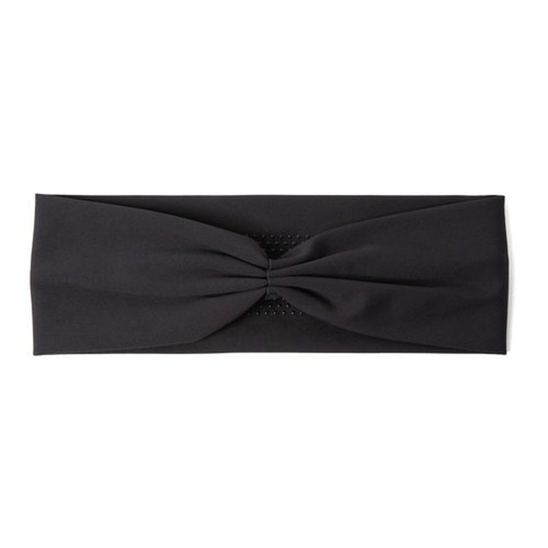 The Hair Edit Lotus Band Soft Pleated Headband, Headbands for Women, Hair Accessories, Non Slip Head Bands for Yoga & Working Out, Everyday Hair Accessory, Fashion Accessories for Women & Girls-Black