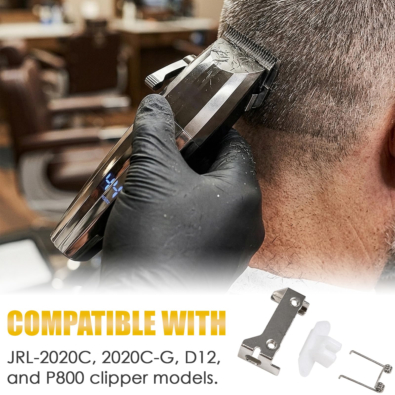 Clipper Blade Holder Compatible with JRL-2020C, JRL-2020C-G, JRL-D12, Clipper Head Spring Accessory Replacement Parts