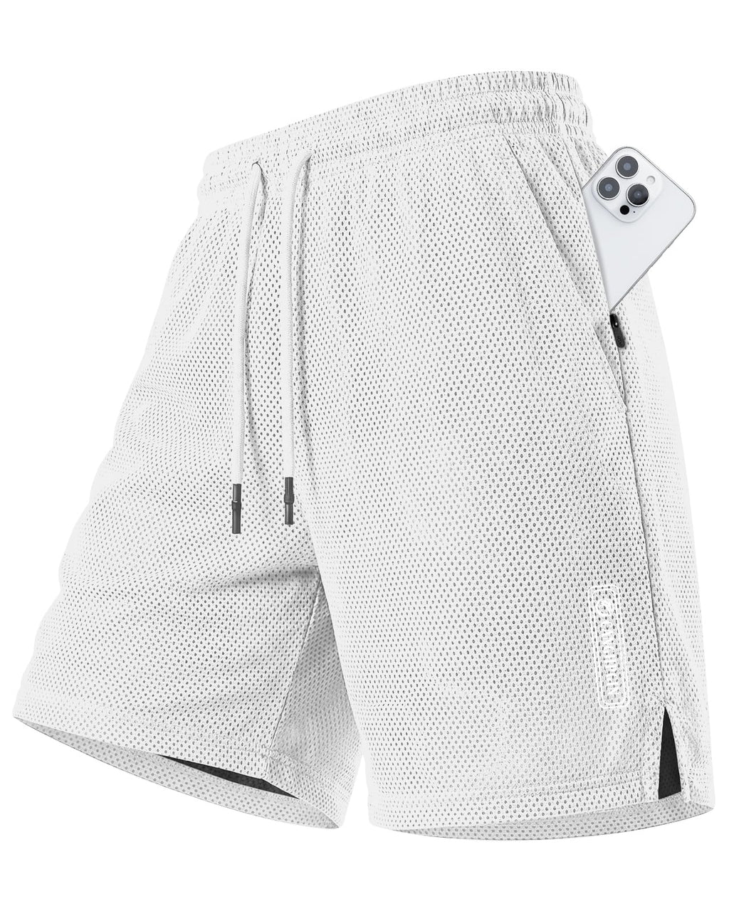 CANGHPGIN Men's Basketball Shorts 9" Mesh Quick Dry Lightweight Athletic Gym Workout Shorts with Zipper Pockets Drawstring