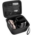 ANKHOH Case Compatible with Skull Shaver Electric Pitbull Pro Razor, Hard Travel Rotary Men Head Shavers Beard Trimmer Storage Bag with Zipper Mesh Pocket for Mustache Grooming Kit,Black-Only Box