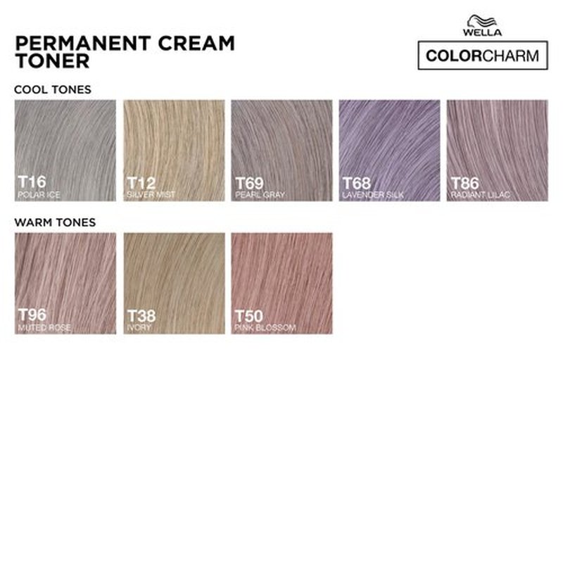 COLORCHARM Permanent Cream Toner | Neutralize Brass | Free of Animal-Derived Ingredients, Parabens & Gluten Free | T16 Polar Ice | 2 oz
