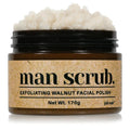 Walnut Face Scrub for Men – Gritty Exfoliating Facial Cleanser with Natural Oils Walnut Powder, Deep Clean, Clears Pores, Smooths Texture, Helps Men's Acne-Prone Skin – Non-Comedogenic, Cruelty-Free