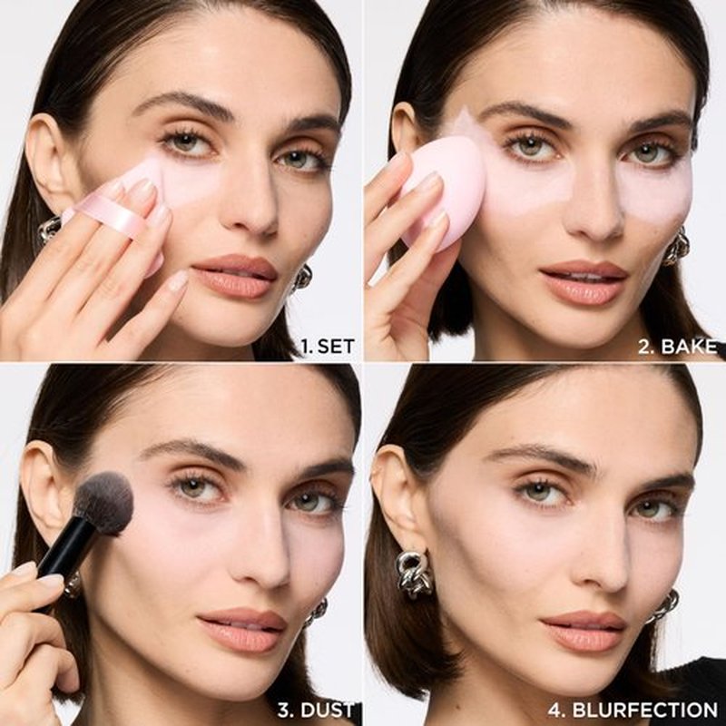 L'Oreal Paris Infallible Blur-fection Longwear Loose Setting Powder, Blurring Face Powder With Up to 24HRs of Wear, Brightening Light Pink, 1 Kit