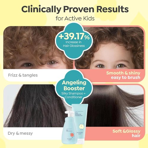 GOONGBE Kids Detangling Conditioner - Silicone-Free Softening for Tangle-Prone Hair | Lightweight 6.76 fl oz
