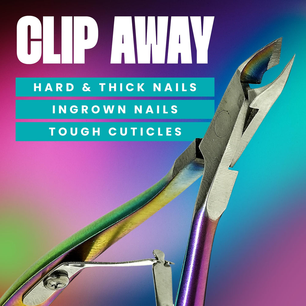 V Beauty Pure Cuticle Nippers - Stainless Steel Nail Cleaner Cuticle Remover for Clean & Healthy-Looking Fingernails & Toenails - Professional Nail Cuticle Trimmer for Salon & Home Manicure & Pedicure