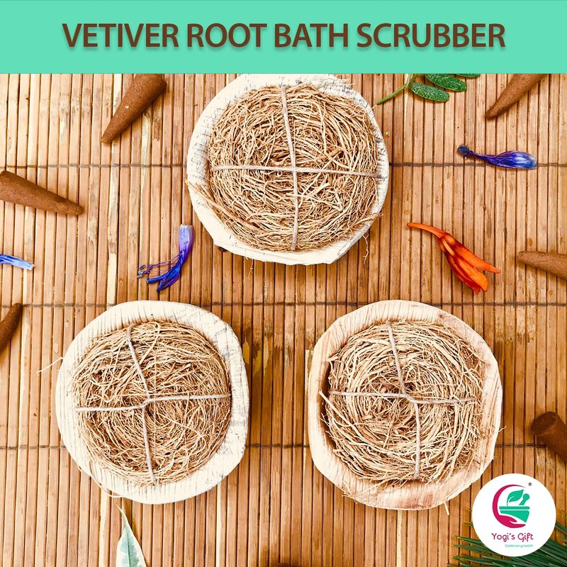 VETIVER Root 4 oz(114 Grams) | Great Aromatic Roots | 100% Pure and Natural Mesmerizing Fragrance | Product of India | Non-GMO, Vegan | Yogi's Gift®