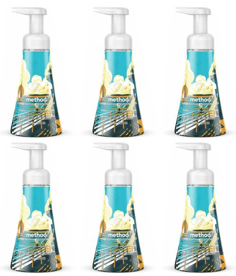 Method Set of 6 Limited Edition Handsoap - Green Cleaning - Cruelty-Free- Biodegradable formula made with plant-based cleansers + without parabens or phthalates (6, Foaming Harbor Cove)