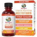 MaryRuth's Liquid Multivitamin + Hair Growth Travel Pack | 8 ct | Biotin 10000mcg | Lustriva Hair Growth Supplement | Clinically Tested in Women for Thicker Hair & Facial Wrinkle | Ages 18+ | 1 Fl Oz