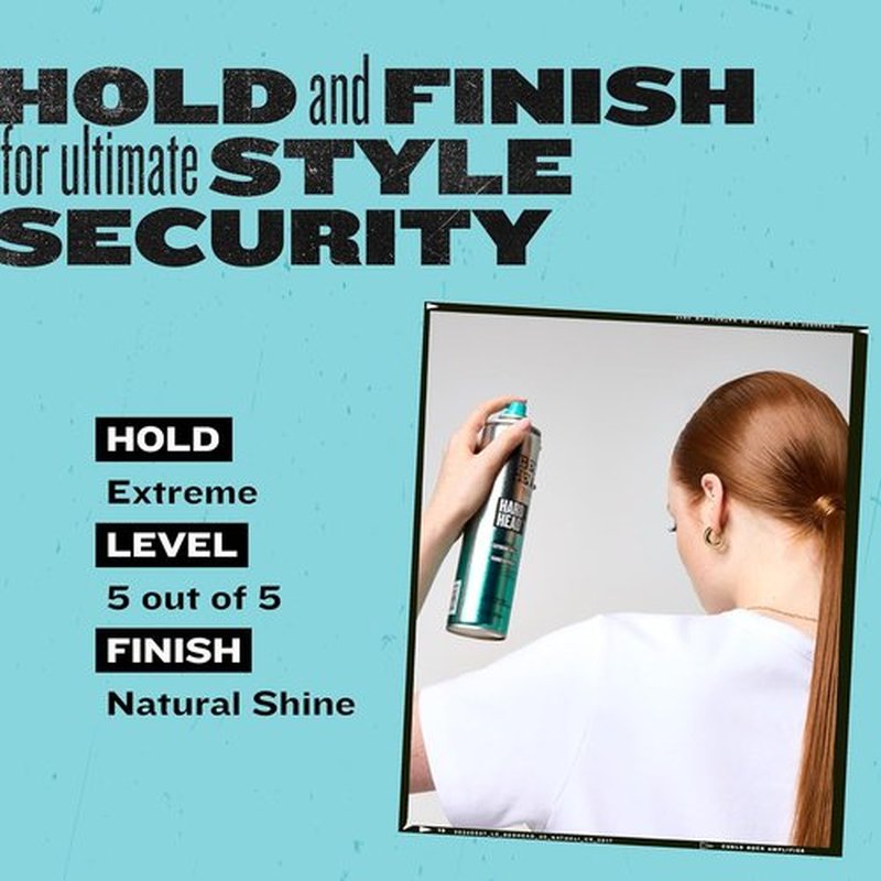 TIGI Bed Head Hard Head Hair Spray - Extra Strong Hold for All-Day Style | 11.7 oz