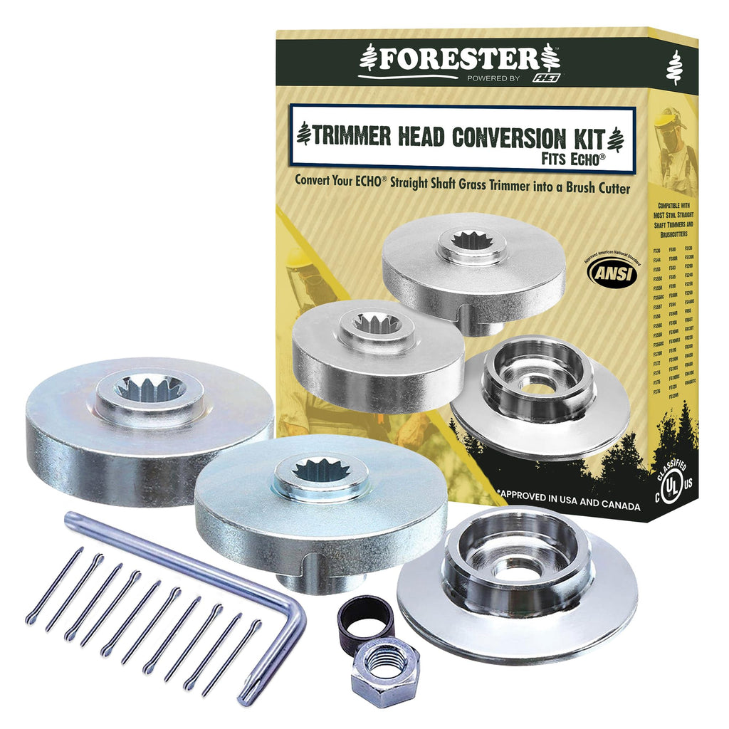 FORESTER Brush Cutter Trimmer Head Conversion Kit Compatible with Echo Models SRM-225, SRM-225i, SRM-266, SRM-280, SRM-280S, SRM-280T, SRM-2620, and SRM-2620T