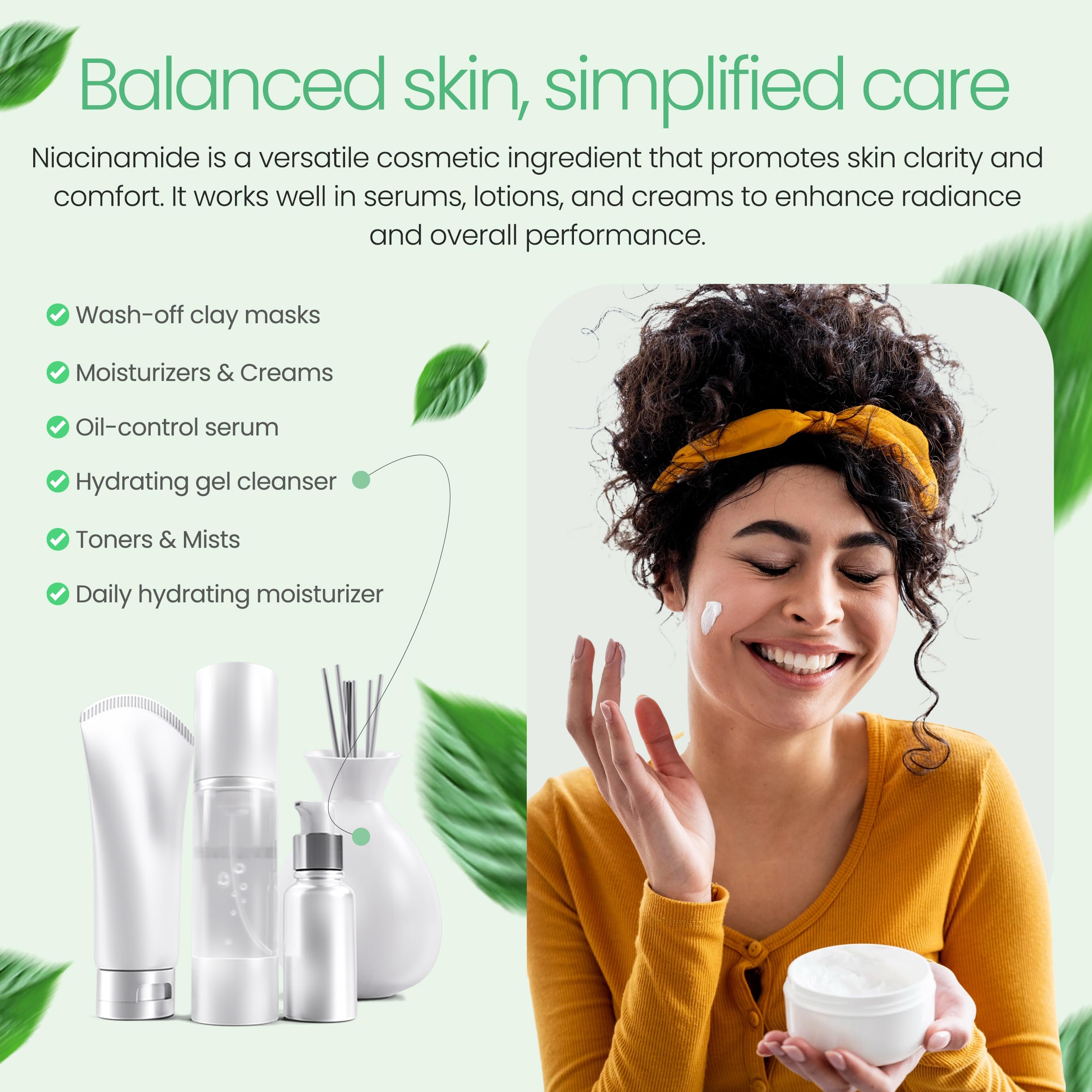 Talsen Chemicals Pure Niacinamide Powder for Skin Care (Vitamin B3) DIY Niacinamide Serum, Niacin Powder (4 Ounce / 113 Gram) Cosmetic Grade