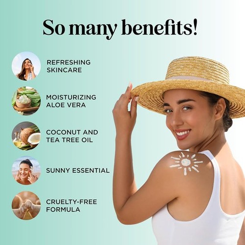 Skiennix After Sun Lotion - Ultra Cooling Aloe Vera Hydration with Cocoa Butter & Rosehip Oil | 8 oz