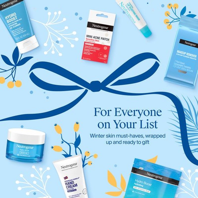 Neutrogena 7 Days of Skincare Set ($56.00 Value), Daily Skin Care Essentials – Face Wash, Facial Moisturizer, Makeup Remover Wipes, Pimple Patches & More, 7 Full & Travel Size Toiletries