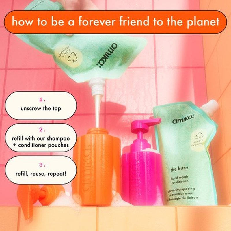amika Forever Friend Refillable Conditioner Bottle
