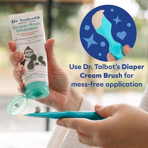 Dr. Talbot's Baby Diaper Rash Ointment - Zinc Oxide Skin Protectant for Instant Relief | Gentle Formula, 1 oz