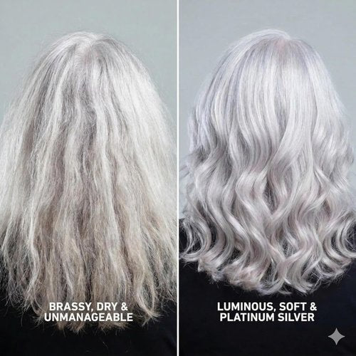 Dr. Fischer Purple Mask - Neutralizes Yellow Tones & Hydrates Gray Hair | Sulfate-Free Formula