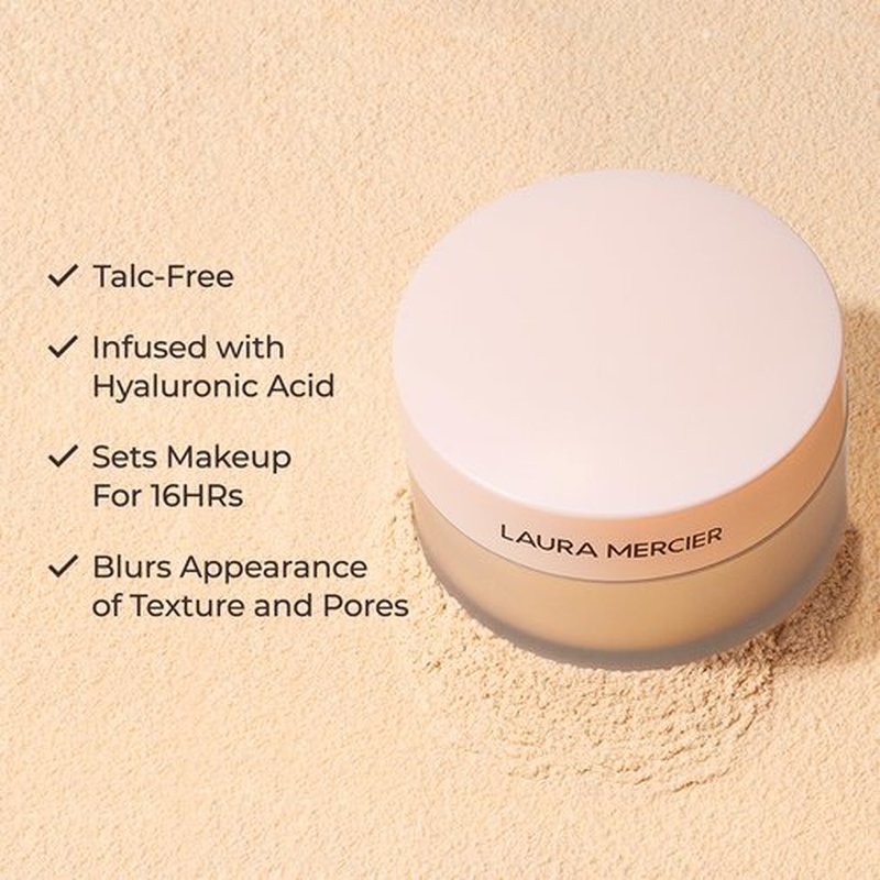 Laura Mercier Flawless Treats Mini Prime + Set Duo, Talc-Free Translucent Loose Setting Powder Ultra-Blur, Hyaluronic Acid Infused, Hydrating Primer, For Normal to Dry + Mature Skin, Holiday Gift Set