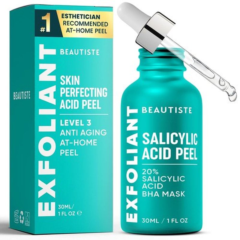 30 Day Miracle BHA 20% Peeling Solution - Clinical Strength Exfoliant for Clogged Pores & Wrinkles | 1oz