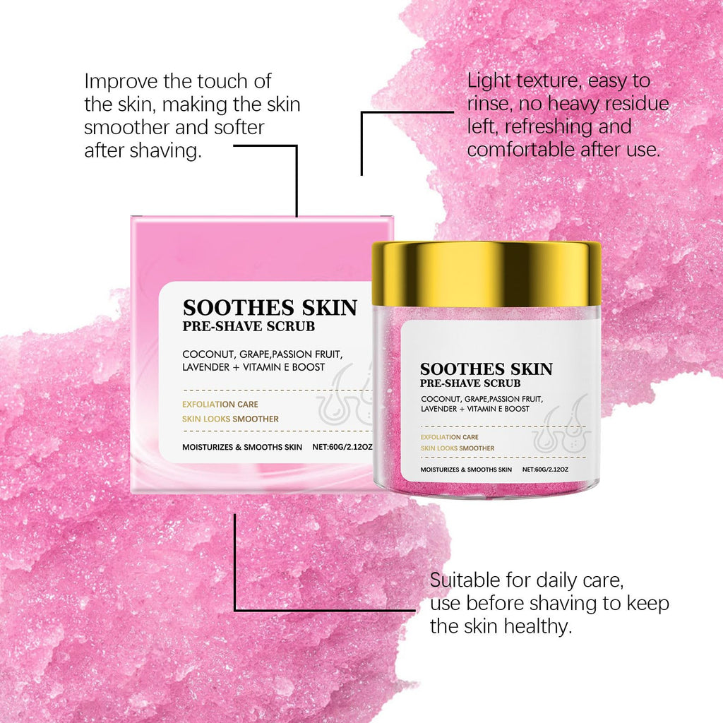 Dark Spot Exfoliating Scrub–Soothes Skin Pre-Shave Scrub for Dark Spots & Dry Skin–Gently Buffs & Soothes Sensitive Skin, Suitable for Face & Body, 60 ml /2.12 Oz
