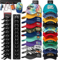 Hat Organizer by 1A - 2 Pack Detachable DIY Rack for Up to 22 Baseball Caps | Wall-Mounted Storage Solution