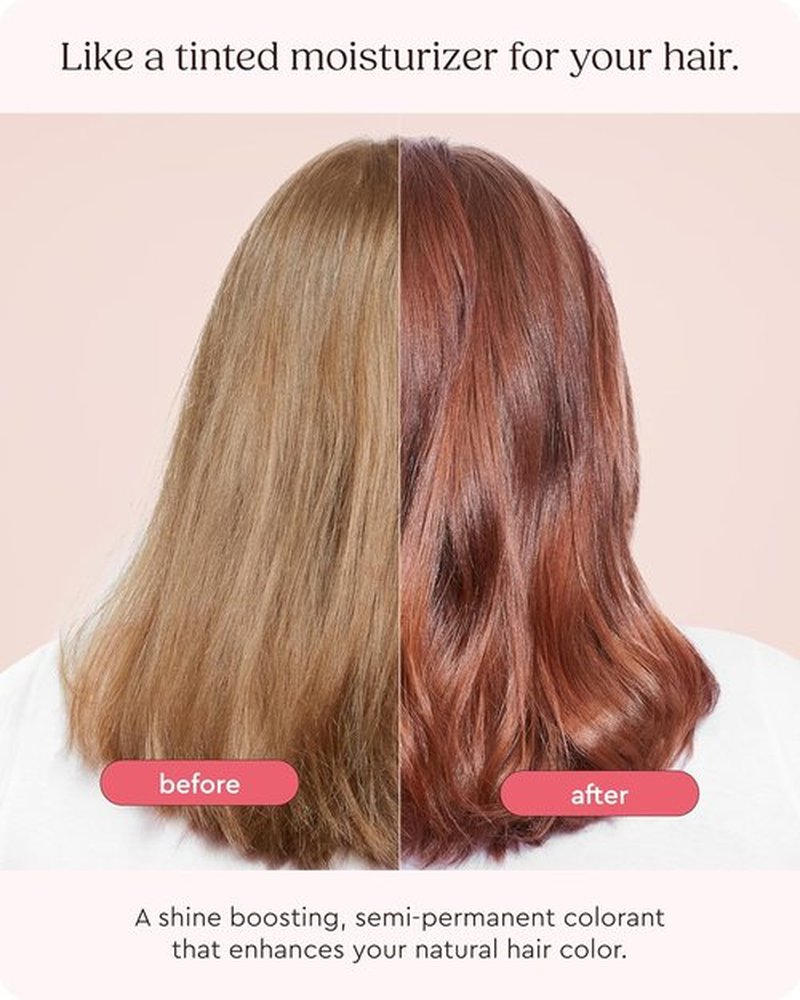 Glaze Color Conditioning Gloss - Tinted Moisturizer for Brown & Red Hair, Boosts Shine & Repairs Damage - Auburn Spice, 6.4 oz