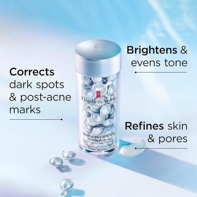 Elizabeth Arden Dark Spot Corrector - Vitamin C Serum Capsules for Radiant Skin Tone & Pore Reduction