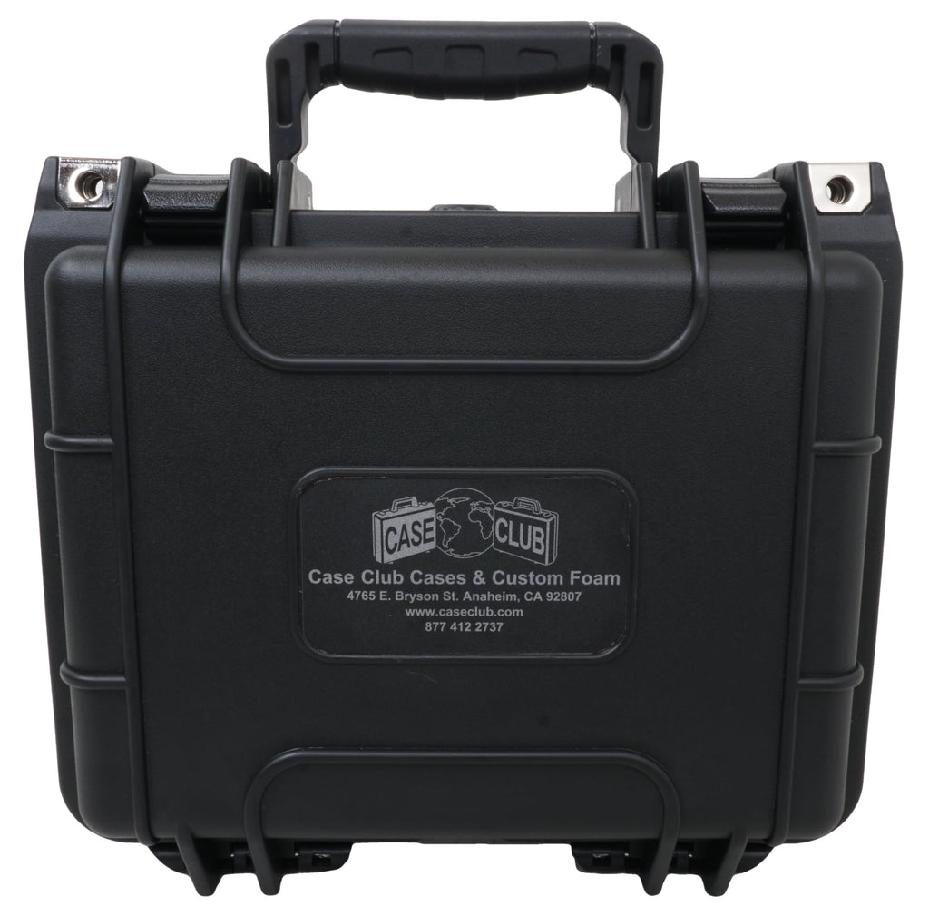 Case Club 8 External Hard Drive Case. Waterproof, Airtight, & Heavy Duty. Includes Pressure Relief Valve, Folding Handle, Padlock Holes, O-Ring Seal.