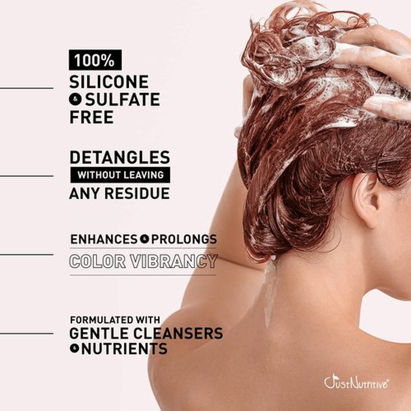 Just Nutritive Color Protect Shampoo - 16 fl. oz | Sulfate-Free, Paraben-Free, Handmade in USA