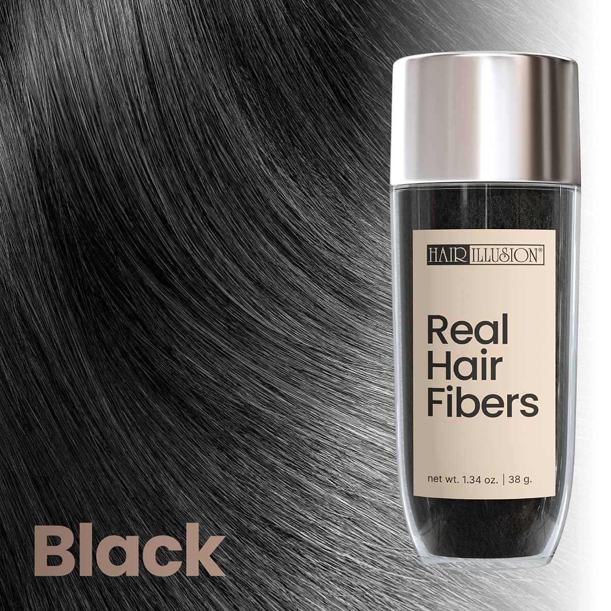 Hair Illusion Combo Kit - Hold Spray, 38g Hair Fiber Bottle, Applicator & Hairline Optimizer