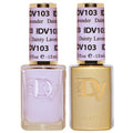 DND Gel Polish - Coquette Collection | UV/LED Gel & Air Dry Nail Lacquer Duo - 103 Dainty Lavender, 0.5 Fl Oz