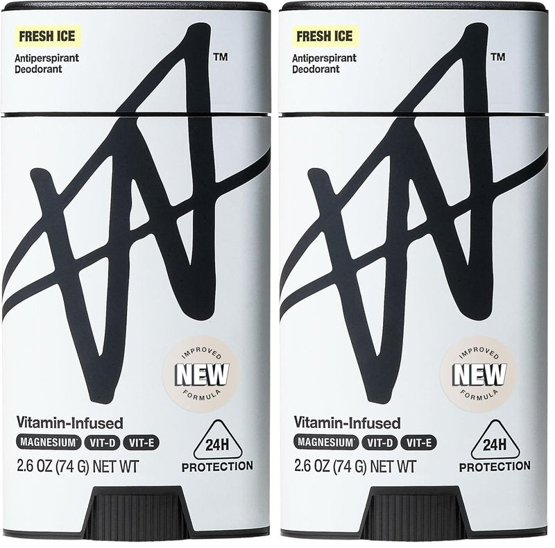 W By Jake Paul Antiperspirant Deodorant - 24-Hour Sweat Protection & Odor Blocking, Fresh Ice Scent, 2.6 oz (Pack of 2)