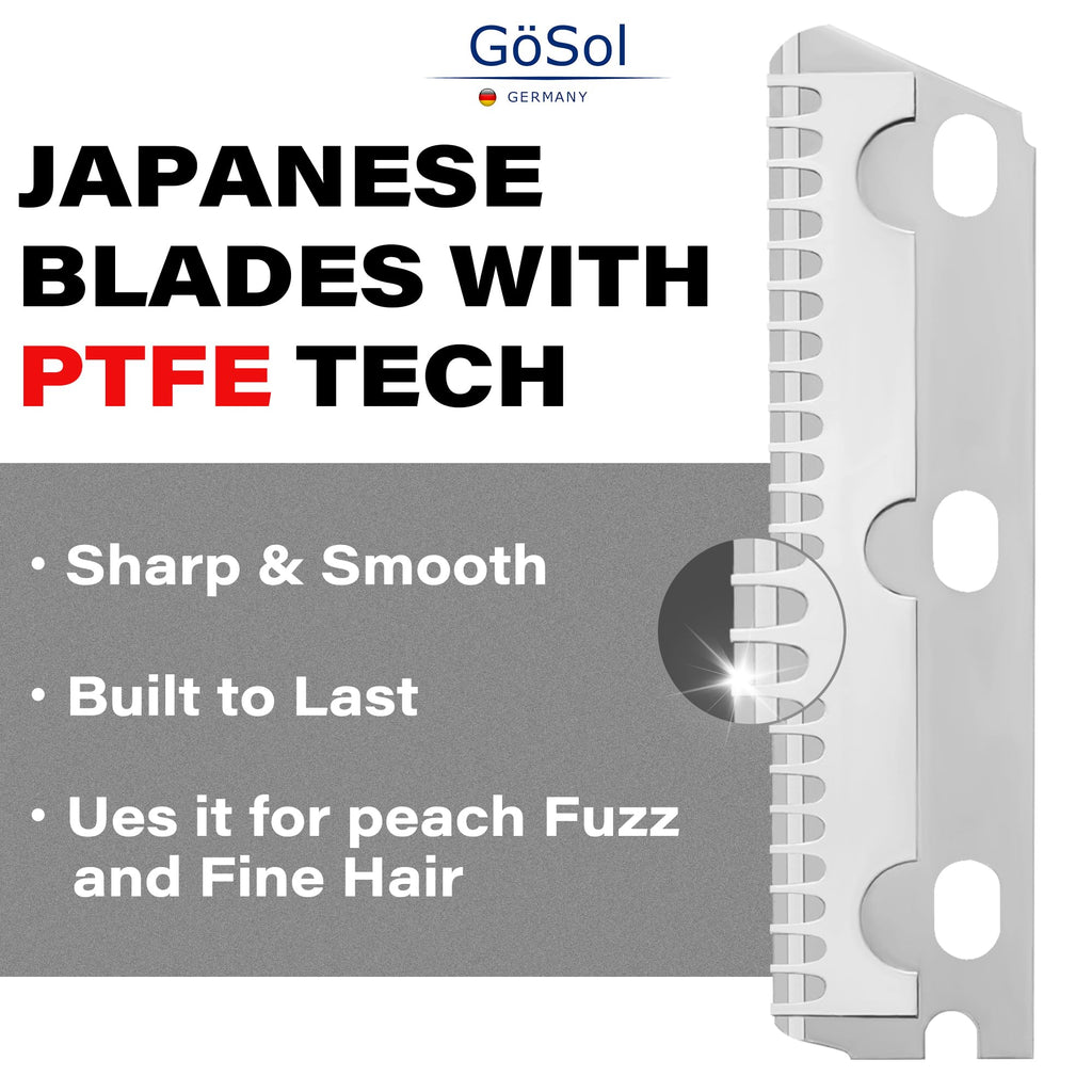 GöSol Professional Metal Dermaplaning Razors W/Extra 3 Refills