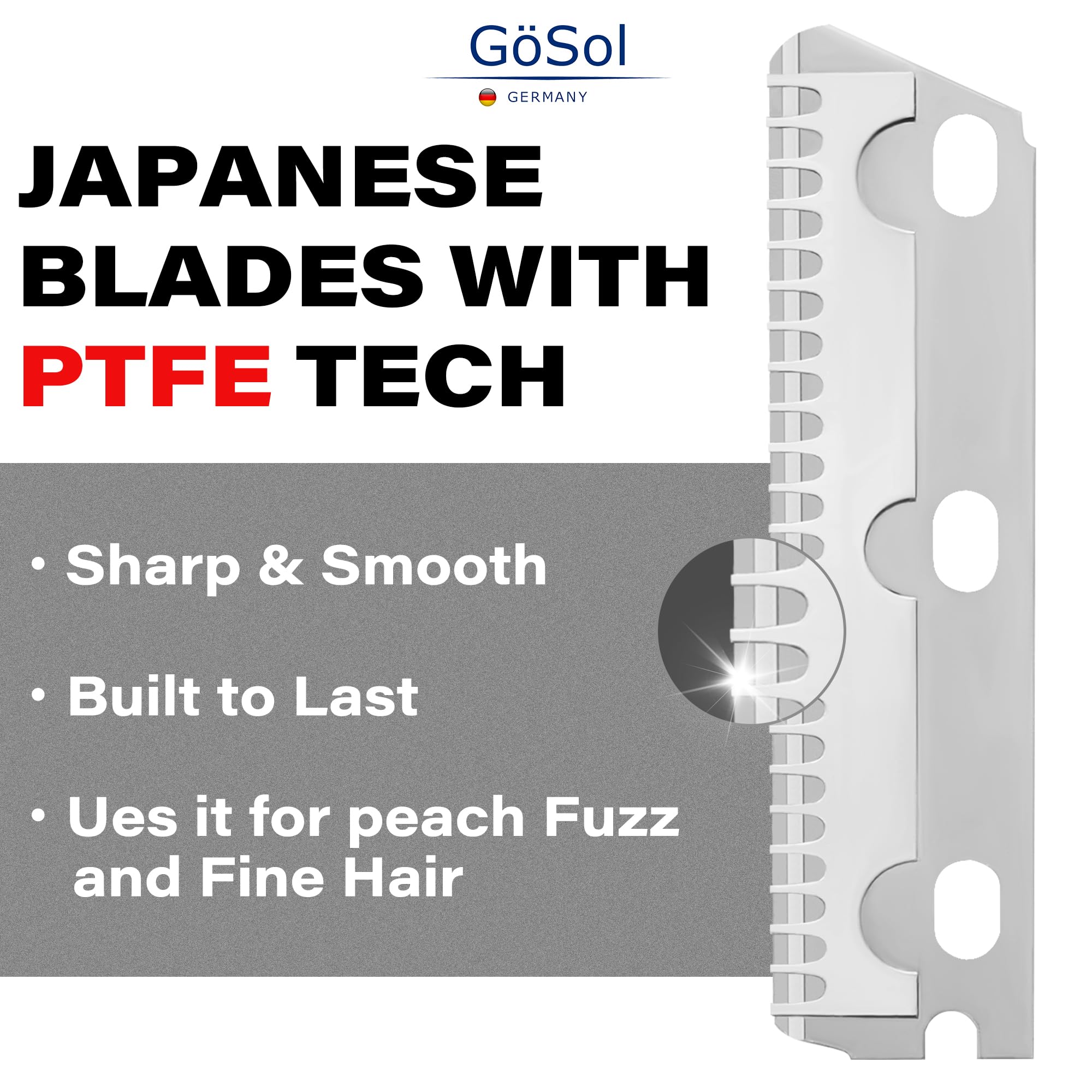 GöSol Professional Metal Dermaplaning Razors W/Extra 3 Refills